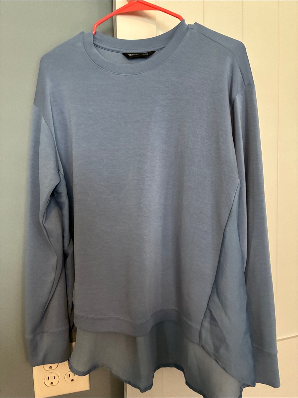 Simply Vera Vera Wang Men's Light Blue Crewneck Sweatshirt